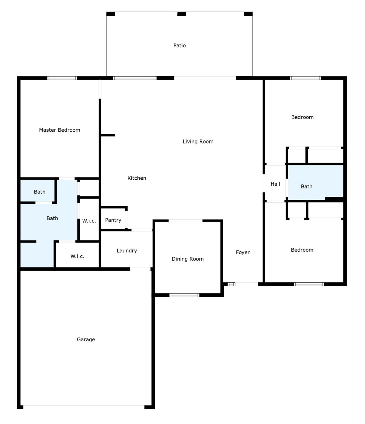 Floorplan - 2513 54th ST SW, Lehigh Acres, Florida, 33976, United States